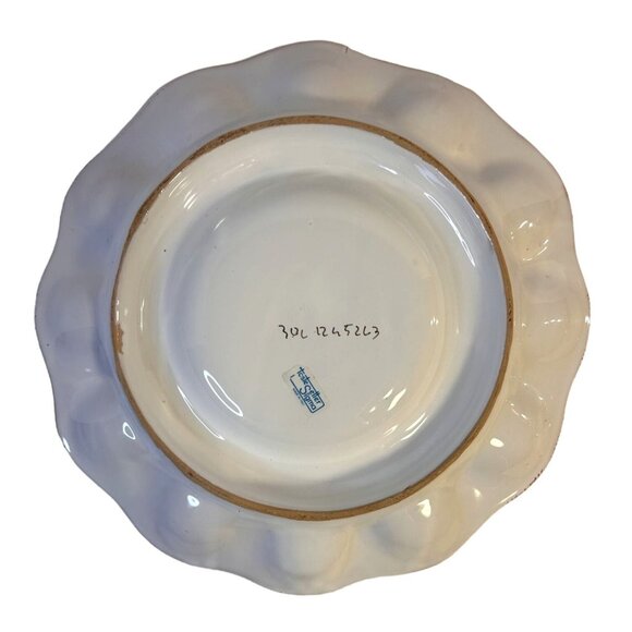 VTG Sigma Taste Setter Hand-Painted Ceramic Pink Rooster Egg Serving Plate 11" - Picture 6 of 7